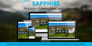 Sapphire - Responsive Coming Soon Page