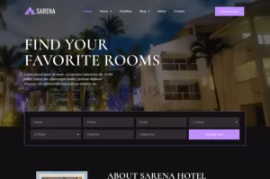 Sarena - Hotel & Resort Elementor Template Kit