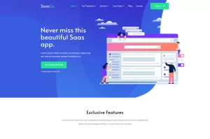 SassCo -  App Landing & Startup Elementor Template Kit