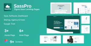 SassPro - Figma SaaS & Software Landing Pages