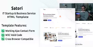 Satori - IT Startup & Business Service HTML Template