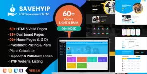 SaveHyip  HYIP Investment Business Website HTML5 Template