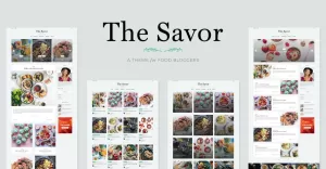 Savor - Recipe Food Blog WordPress Theme - TemplateMonster