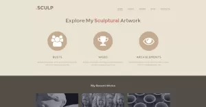 Sculpture Responsive WordPress Theme - TemplateMonster