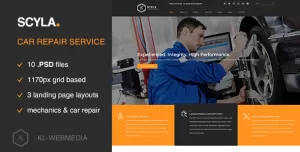 Scyla - Car Repair Service PSD template