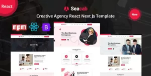 Seacab - Creative Agency React Next JS Template