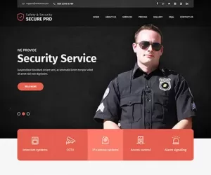 Security Company Wordpress Theme for detective protection agencies