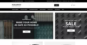 Securrito - Security Products Store OpenCart Template