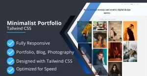 Seline - Fully Responsive Tailwind CSS Minimalist Photography Template