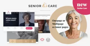 Senior  Health and Medical Care WordPress Theme