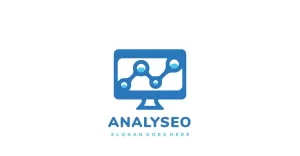 Seo Analyse Computer Logo Template