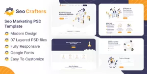 SEO Crafters Marketing PSD Template