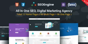 SEO Engine - Digital Marketing Agency HTML Template