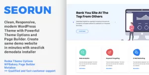 Seorun -  Simple Onepage Digital Marketing WordPress Theme