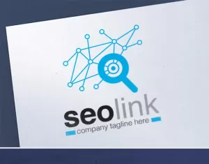 SEO Search Engine Optimization Agency or Company Eyeglass Design Logo Template