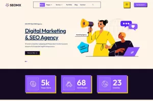 SeoMx - Seo & Digital Marketing Elementor Template Kit