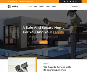 Serity - CCTV & Security Cameras Elementor Template Kit
