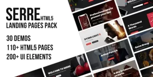 Serre HTML5 Landing Pages Pack
