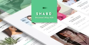 Shabd - Personal Blog PSD Template