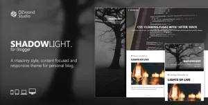ShadowLight: A Theme for Personal Blogging