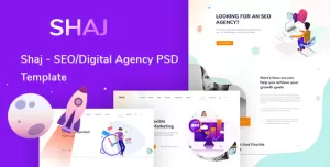 SHAJ - SEO/Digital Agency PSD Template