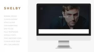 Shelby - Simple Personal Portfolio One Page Template - Themes ...