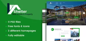 Shelter - Real Estate & Property PSD Template