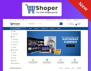 Shopper Electronics Responsive Theme OpenCart Template