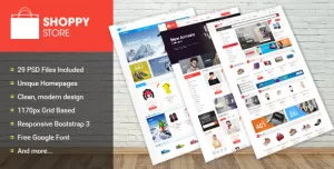 Shoppy Store - Multi-Purpose eCommerce PSD Theme
