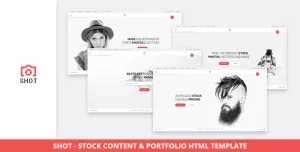 Shot - Stock Content & Portfolio HTML Template