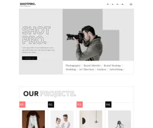 Shotpro - Photography & Portfolio Elementor Template Kit