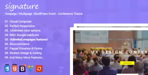 Signature - Events WordPress Theme