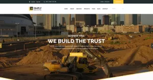 Simply - Construction Website Template - TemplateMonster