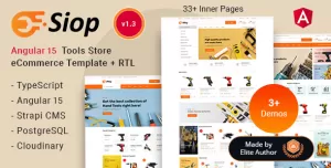 Siop - Angular 15+ Tools & Parts Shop Theme + Admin Panel