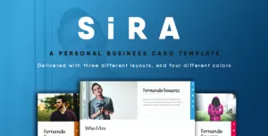 SiRA - Personal Business Card Template