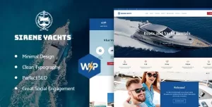 Sirene  Yacht Charter Services & Boat Rental WordPress Theme