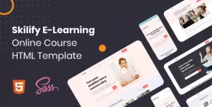 Skilify E-Learning Website - Online Course HTML Template Built With Bootstrap