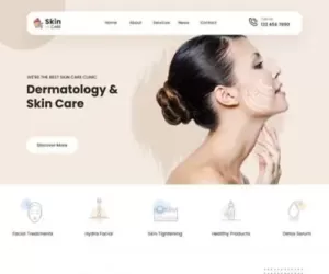 Skin Clinic WordPress theme 4 spa massage parlor cosmetic beauty