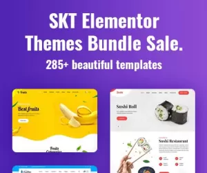 SKT Elements - Elementor WordPress theme built using page builder
