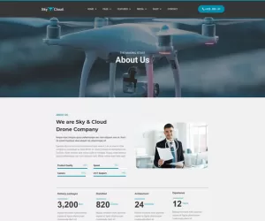 Sky&Cloud - Drone Aerial Photography & Videography Elementor Template Kit
