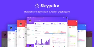 Skypike - Responsive Bootstrap 4 Admin Dashboard