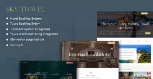 SkyTravel Tours & Travel Hotel Booking Wordpress Theme