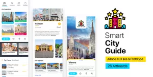 Smart City Guide - XD Mobile App & Prototyping