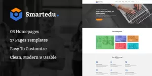 SmartEdu  Education & Courses PSD Template