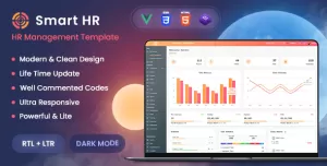 SmartHR - HRMS, Payroll, and HR Project Management Admin Dashboard Vuejs Template (Vuejs + HTML)