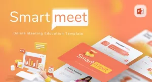 Smartmeet Online Meeting Education Modern PowerPoint Template