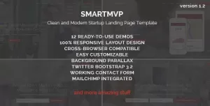 SmartMvp - Startup Landing Page Template