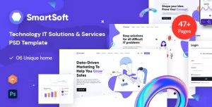 SmartSoft - Technology IT Solutions & Services PSD template