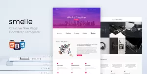 smelle - Creative One Page Bootstrap Template