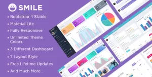 Smile - Bootstrap 4 Admin Dashboard Template + UI Kit